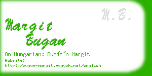 margit bugan business card